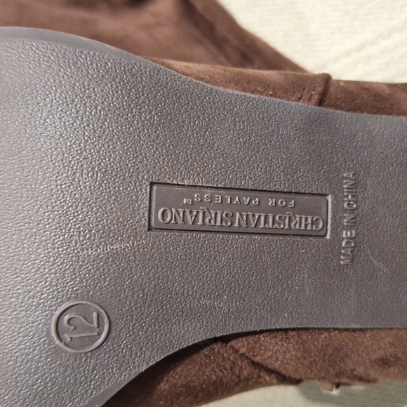 Christian siriano for Payless Chocolate Brown  faux suede boots size 12 - Picture 5 of 8